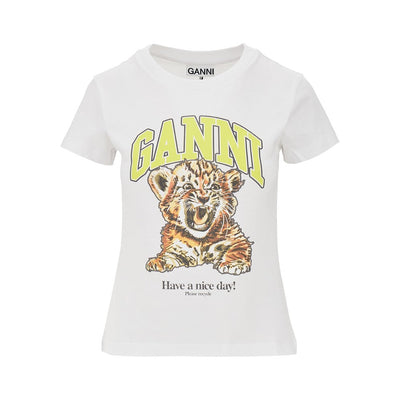 jersey t-shirt with tiger print