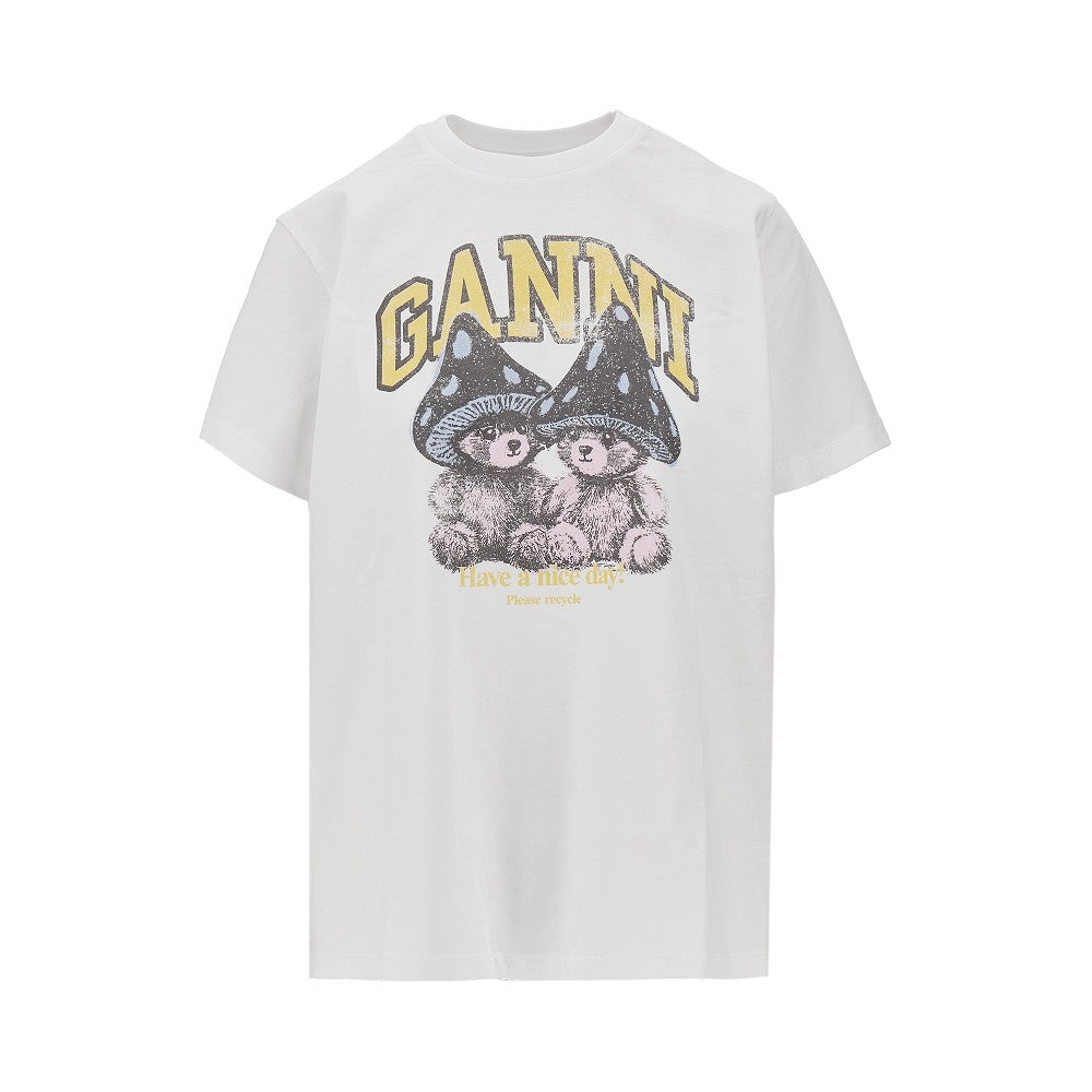 mushroom teddy print t-shirt