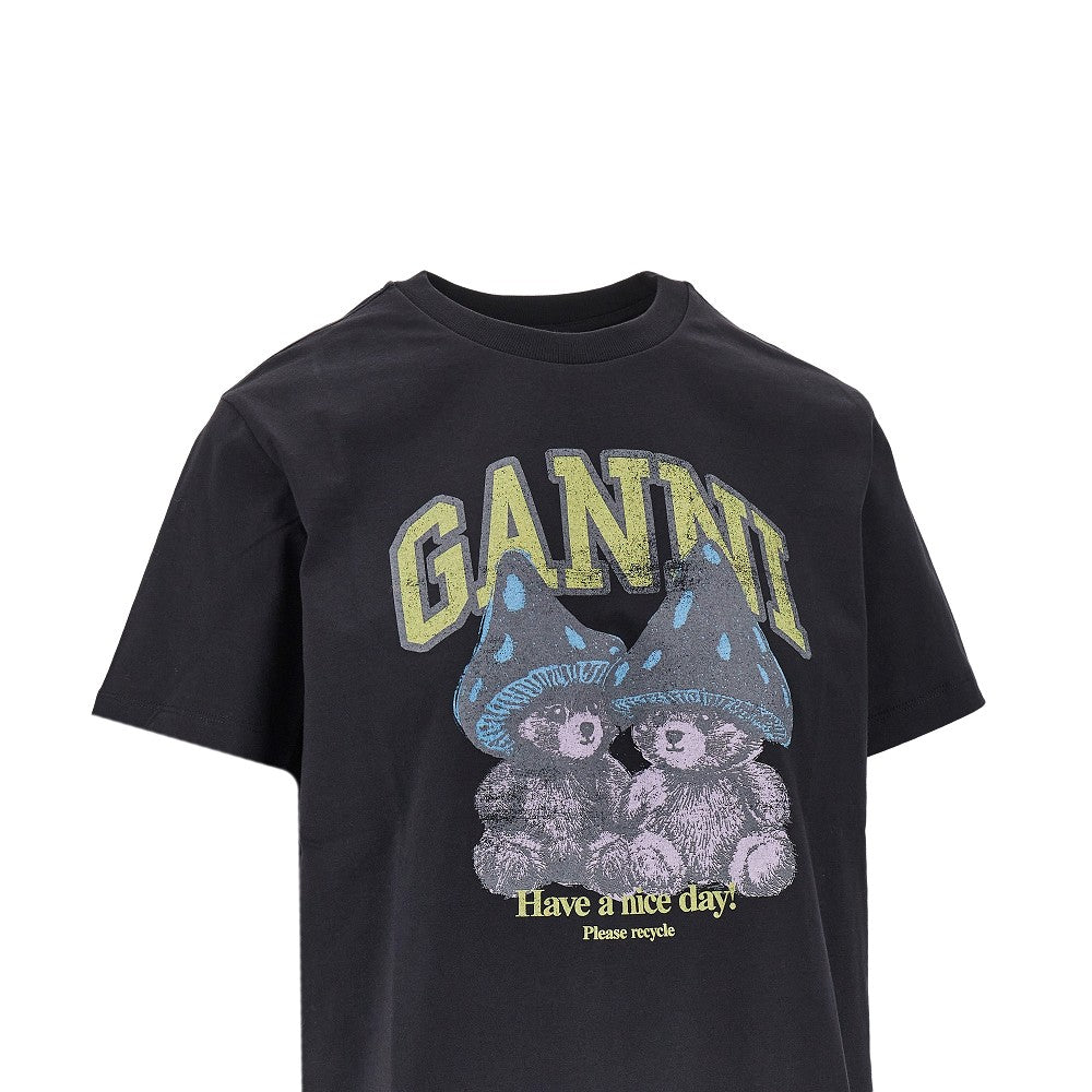 mushroom teddy print t-shirt