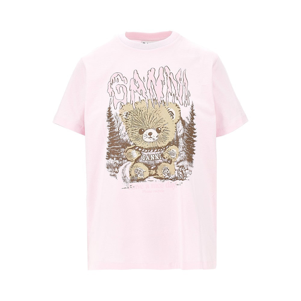 forest teddy print t-shirt