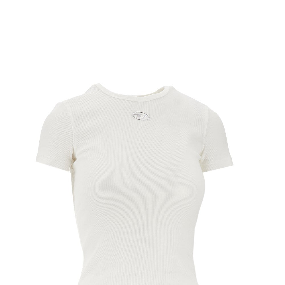 DIESEL XS t-ele-long-d ribbed t-shirt