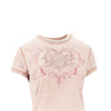strass-embellished burnout-effect t-shirt