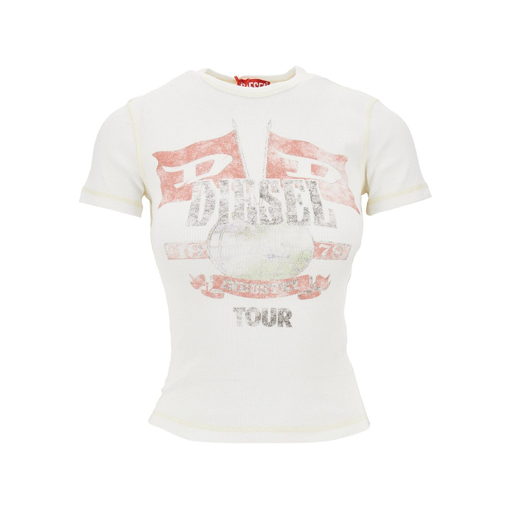 marsy ribbed cotton t-shirt
