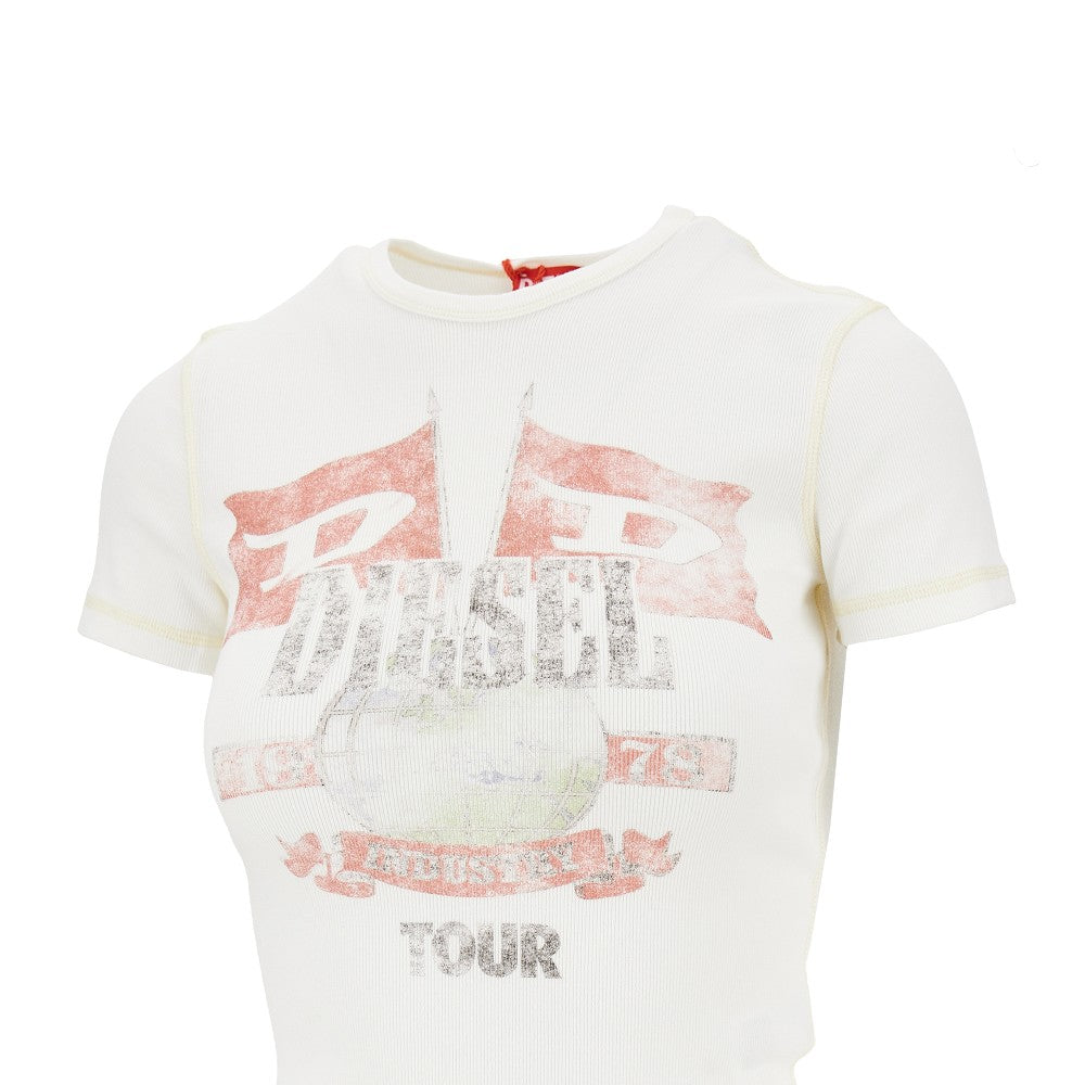 marsy ribbed cotton t-shirt