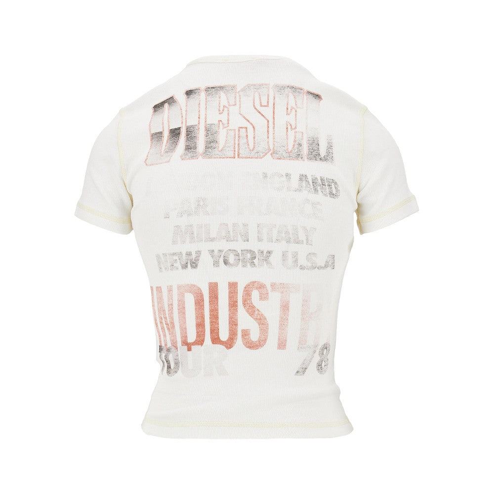 marsy ribbed cotton t-shirt