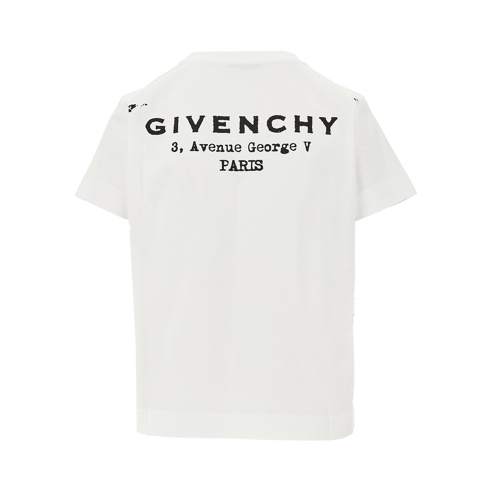 GIVENCHY XS givenchy stamp print t-shirt