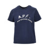 vintage effect logo embroidery t-shirt