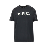 A.P.C. XS flocked logo t-shirt