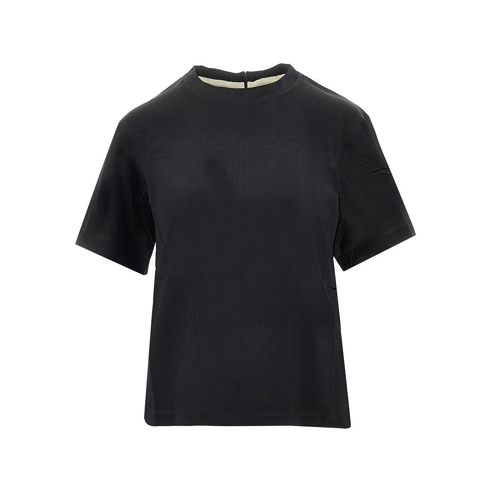 PHOEBE PHILO 38 stretch silk graphic t-shirt