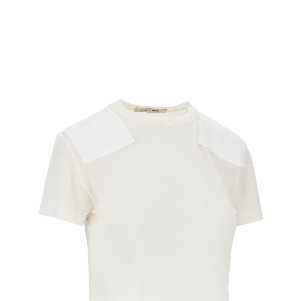 PHOEBE PHILO S cotton and lyocell t-shirt with patch