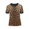 leopard-print jersey t-shirt