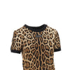 leopard-print jersey t-shirt