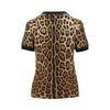 leopard-print jersey t-shirt