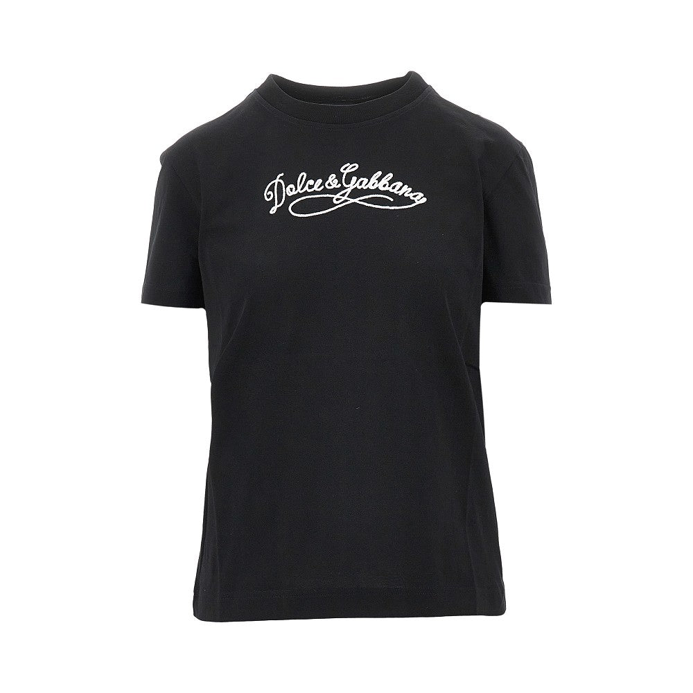 DOLCE&amp;GABBANA 38 logo embroidery t-shirt