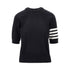 THOM BROWNE 36 wool t-shirt with 4 bar inlay