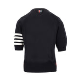 THOM BROWNE 36 wool t-shirt with 4 bar inlay