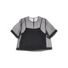 silk organdy top