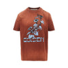 vintage-effect printed t-shirt