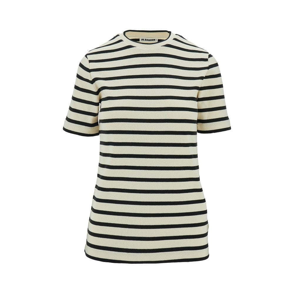 JIL SANDER XS striped cotton t-shirt