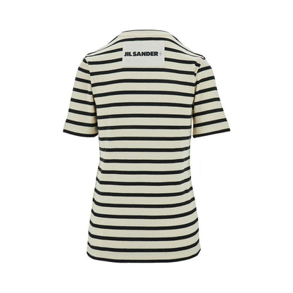 JIL SANDER XS striped cotton t-shirt