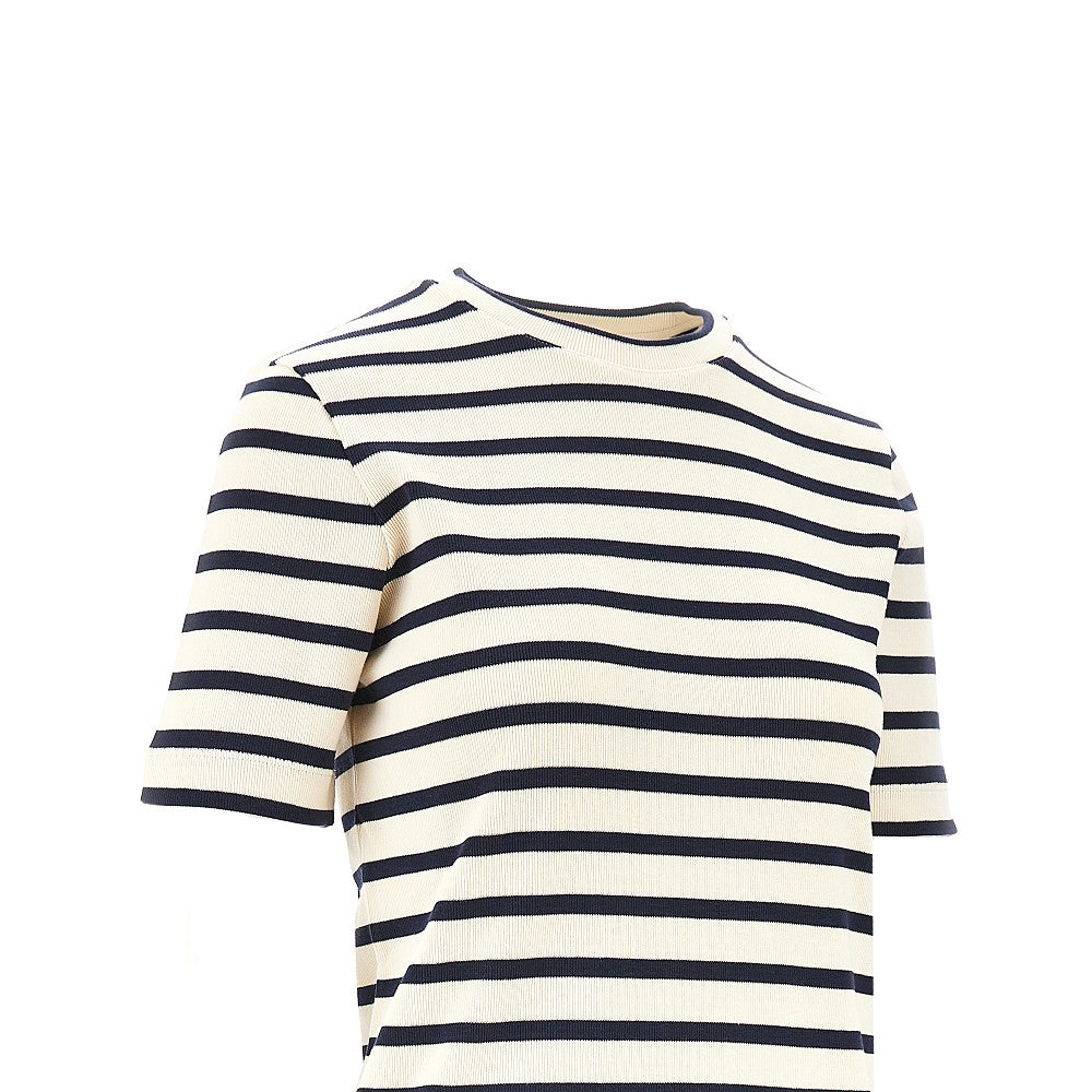 JIL SANDER XS striped cotton t-shirt