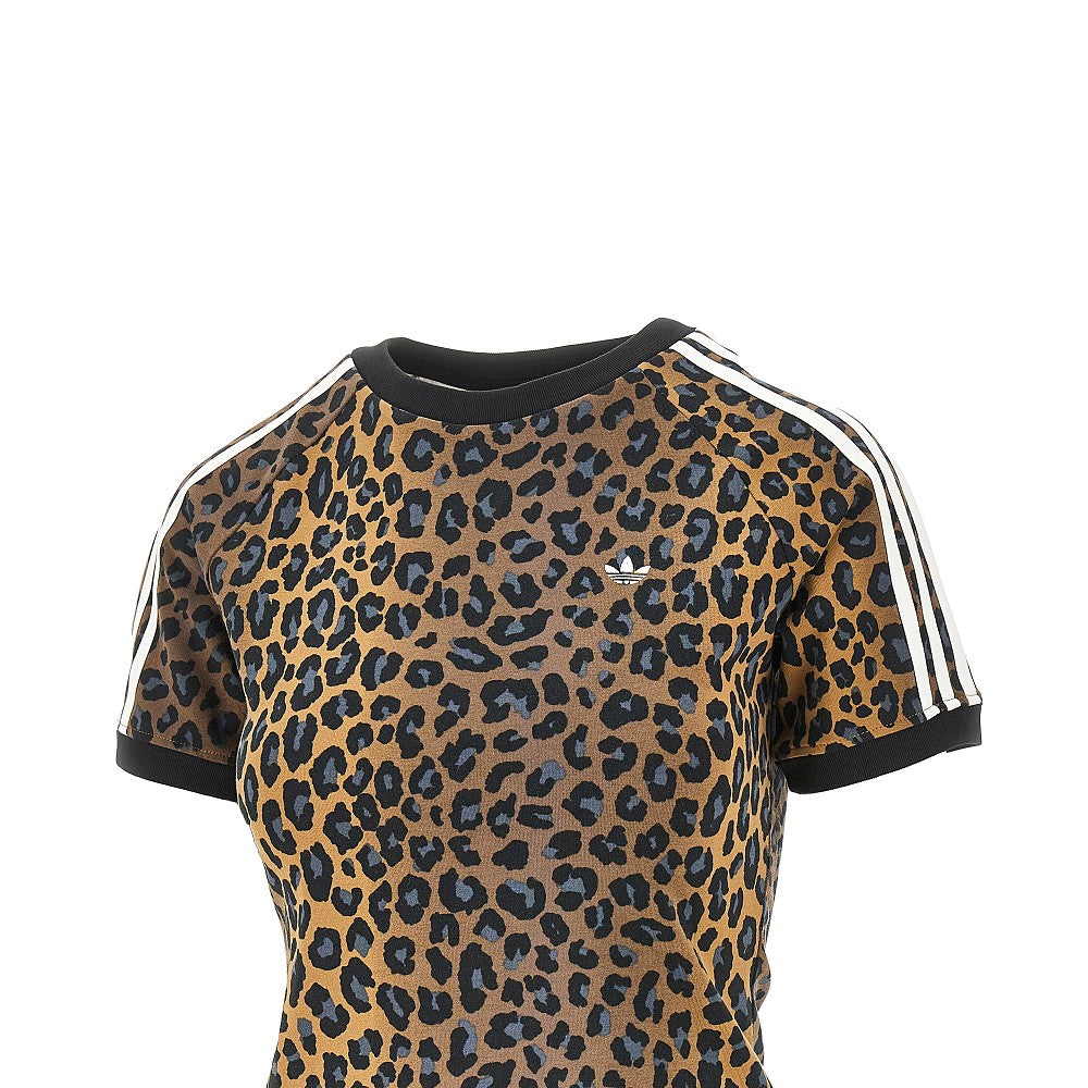ADIDAS ORIGINALS S leopard-motif jersey t-shirt