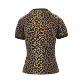 ADIDAS ORIGINALS S leopard-motif jersey t-shirt