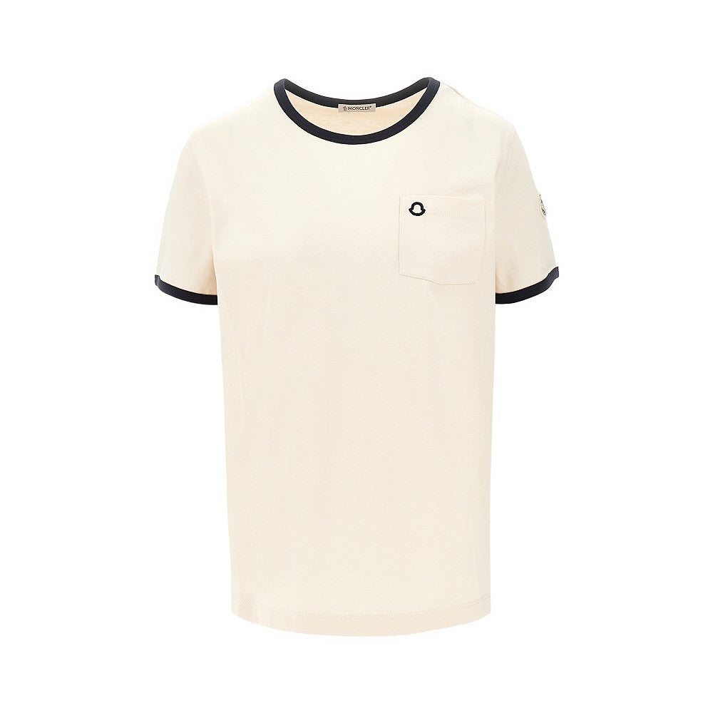 MONCLER XS chest patch pocket t-shirt