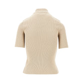 COURREGES S short-sleeved reedition ribbed knit top