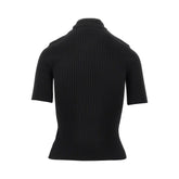 COURREGES S short-sleeved reedition ribbed knit top
