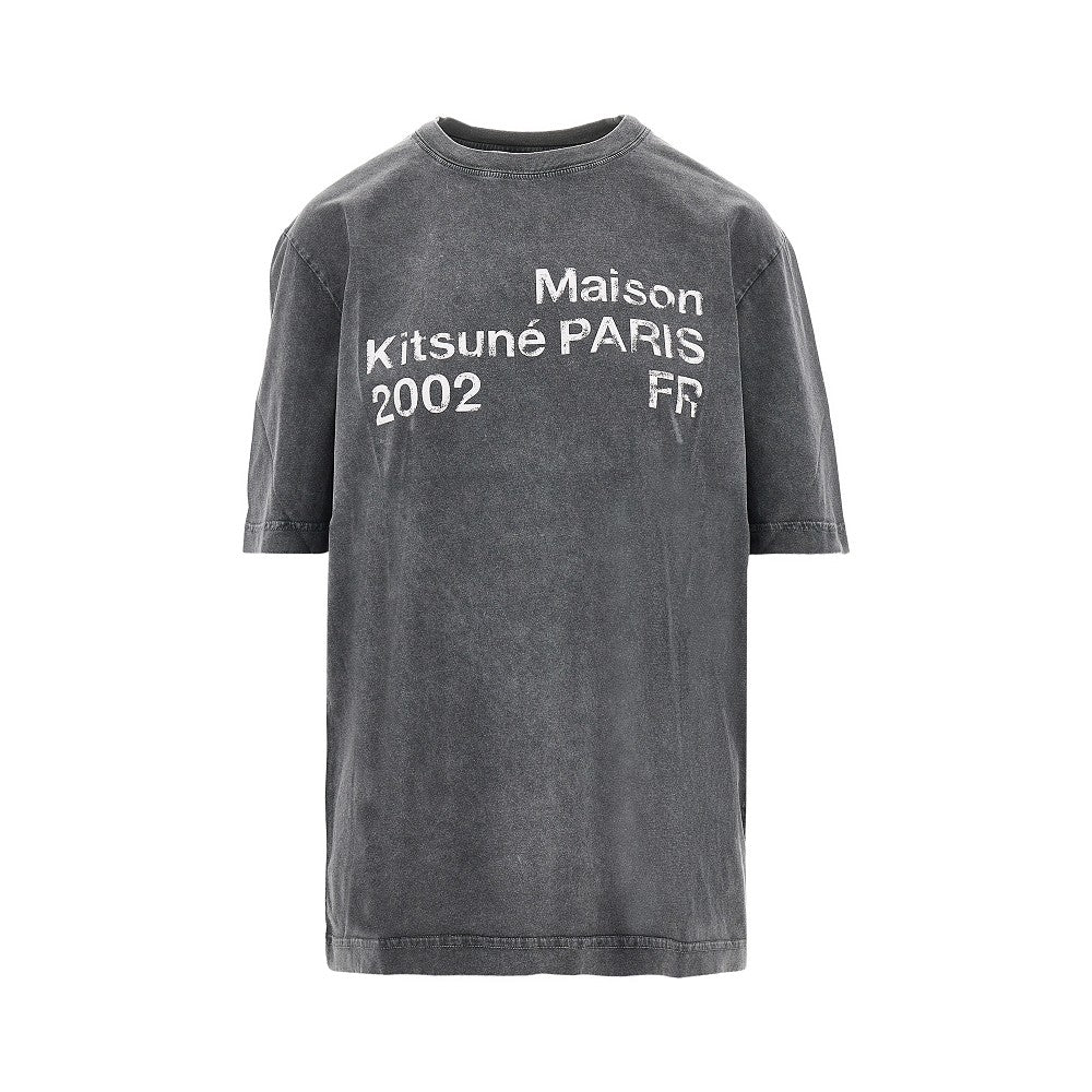 maison kitsuné paris 2002 print t-shirt