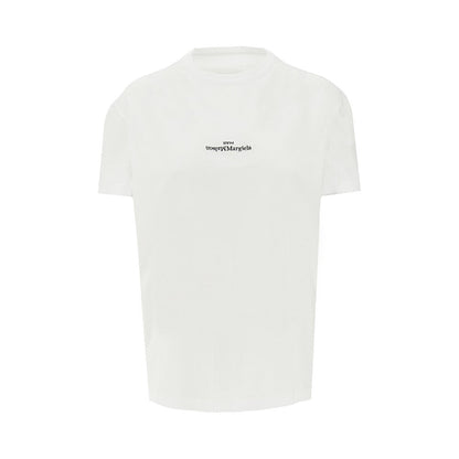 MAISON MARGIELA 42 upside down logo embroidery t-shirt