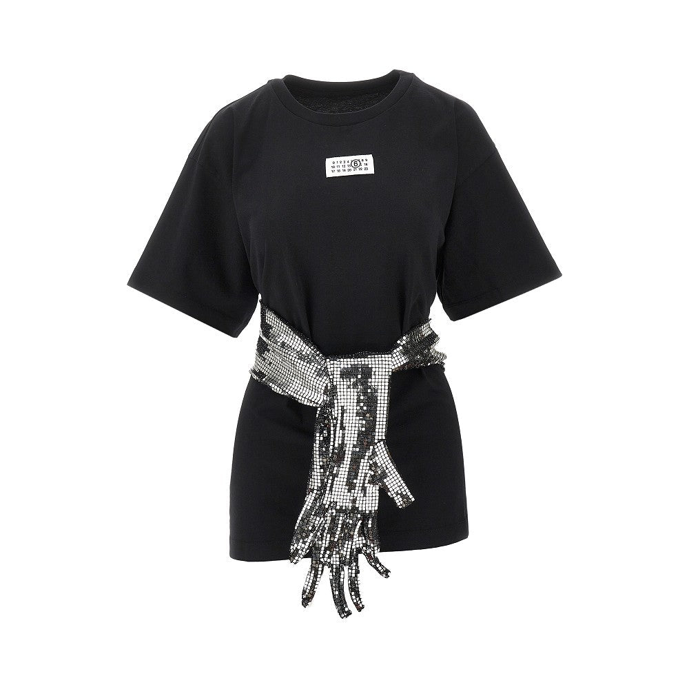 MM6 S t-shirt with metallized gloves