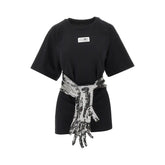 MM6 S t-shirt with metallized gloves