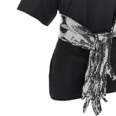 MM6 S t-shirt with metallized gloves