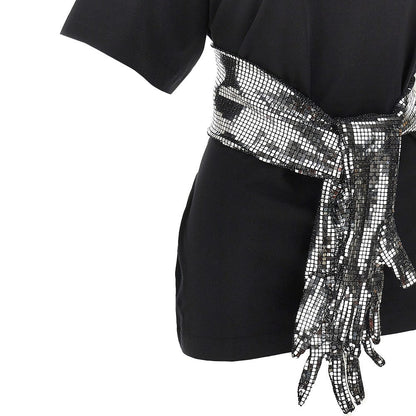 MM6 S t-shirt with metallized gloves