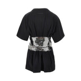 MM6 S t-shirt with metallized gloves