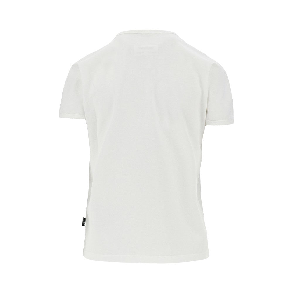 flocked print t-shirt