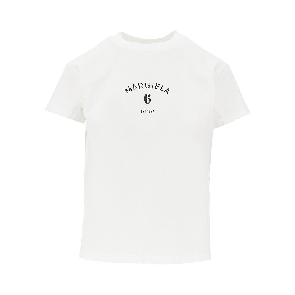 logo print jersey t-shirt