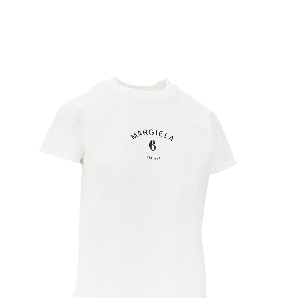 logo print jersey t-shirt