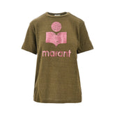 ISABEL MARANT ETOILE XS zewel linen t-shirt