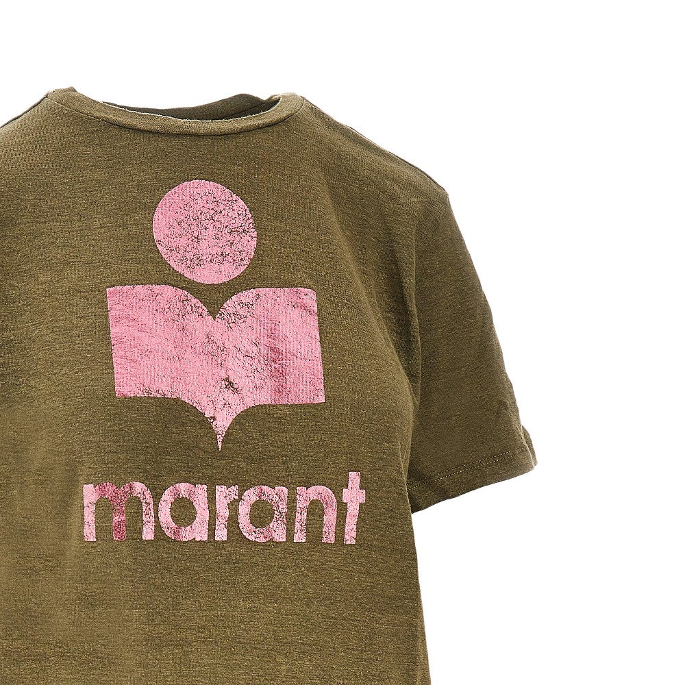 ISABEL MARANT ETOILE XS zewel linen t-shirt