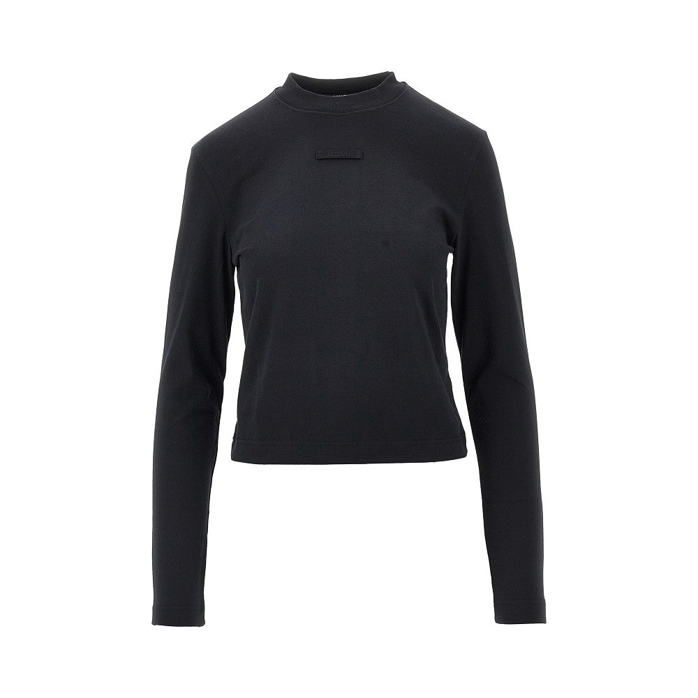 JACQUEMUS S long-sleeved gros grain t-shirt