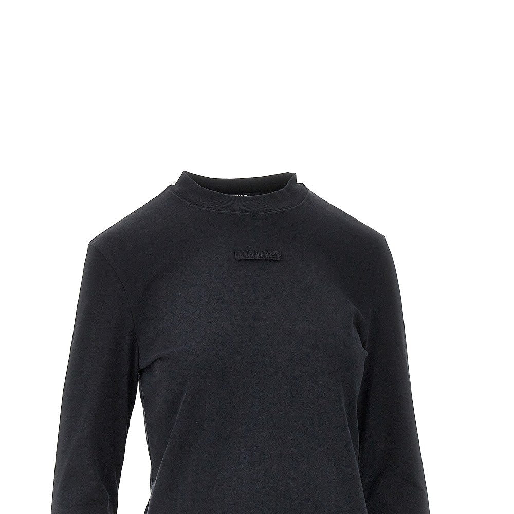 JACQUEMUS S long-sleeved gros grain t-shirt