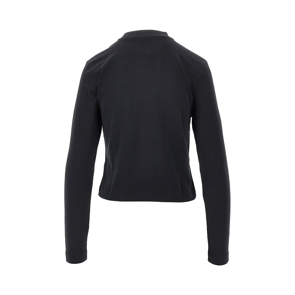 long-sleeved gros grain t-shirt