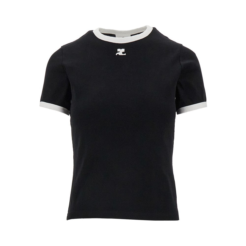 cotton t-shirt with contrasting trims
