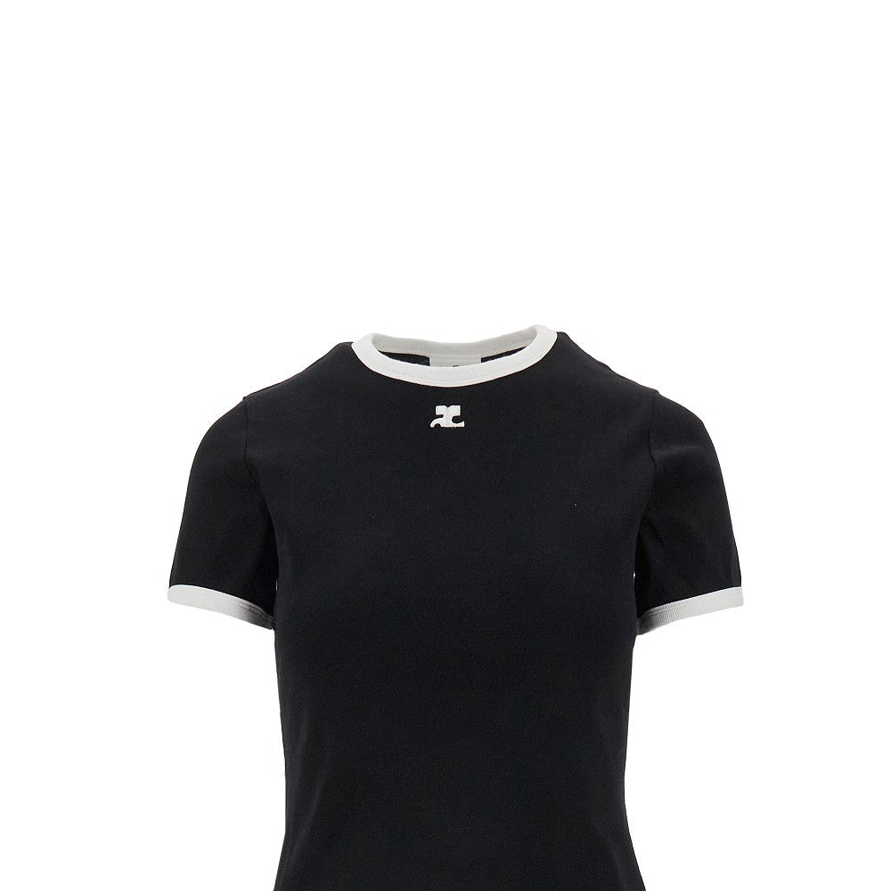 cotton t-shirt with contrasting trims