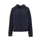 EA BODYWEAR XS embossed logo motif full-zip hoodie