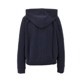 EA BODYWEAR XS embossed logo motif full-zip hoodie