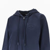 logo embroidery full-zip hoodie